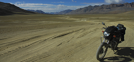 Bike in desert