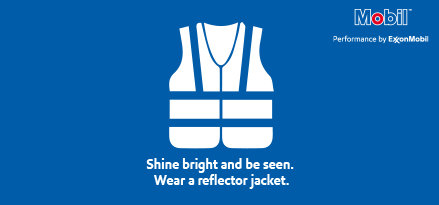 Reflector safety jacket info graphic