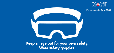 Safety goggled info graphic