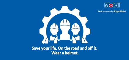 Safety helmet info graphic