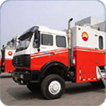 Red fire truck